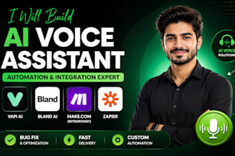 vapi ai, ai voice assistant, integromat, bland ai, bug fix and zapier automation