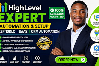 build gohighlevel automation go high level a2p 10dlc  gohighlevel saas expert