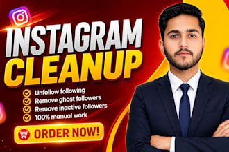 manually unfollow instagram followings and remove inactive ghost followers