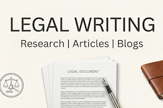 high quality legal research, case briefs and memos