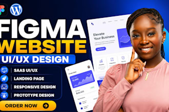 design modern UI UX website figma website for web and mobile apps landing page