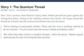 your creative short story writer and fiction ghostwriter