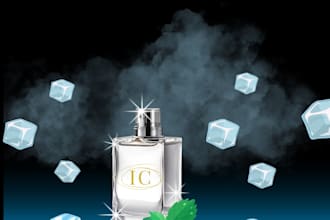 design professional luxury perfume and product social media posts