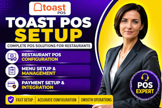 toast pos setup, restaurant pos configuration, menu setup, payment setup