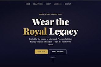 create responsive HTML CSS javascript website