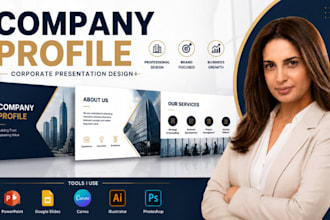 design company profile and corporate business presentation deck