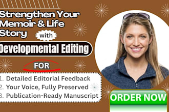 strengthen your memoir and life story with developmental editing