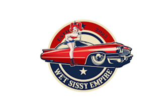 design creative custom wet sissy automotive logo