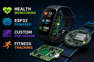 esp32 smart wearable devices for health monitoring and fitness