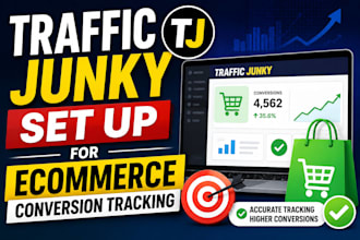 do traffic junky set up for ecommerce conversion tracking