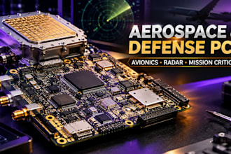 develop aerospace pcb and defense grade pcb for avionics radar, mission critical