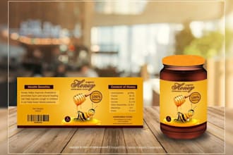 product packaging label and sticker design,  mordern professional product design