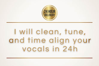clean, tune, and time align your vocals in 24h