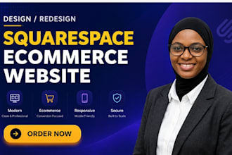 design luxury squarespace ecommerce website online store design landing page