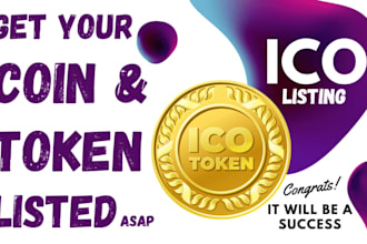 do ico listing, token listing, coin listing on coin gecko