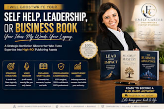 ghostwrite your self help, leadership, or business book