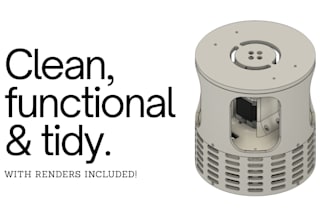 design a custom 3d printable part or enclosure in fusion 360