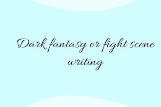 write intense combat scenes in english