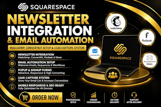 setup squarespace newsletter integration and email automation