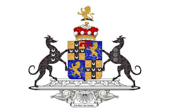 design coat of arms regal heraldic family crest logo