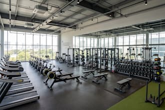 design 3d gym interior design, 3d commercial gym, fitness center, yoga room