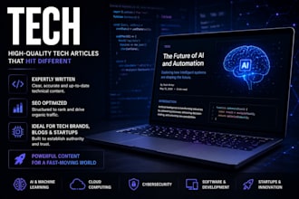 write engaging tech,science and sports blog articles