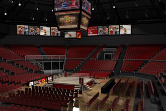design 3d MMA gym, boxing gym, ufc arena and sports facility render