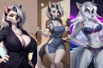 draw nsfw or sfw furry comic art for you, furry, human and other contact me