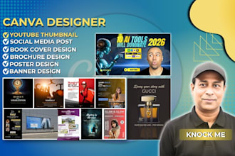 design a stunning youtube thumbnail using canva