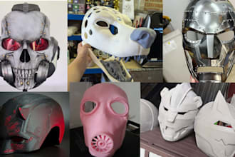 sculpt 3d print and paint ship mask stl 3d helment cosplay armor halloween mask
