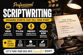 write engaging scripts for creators and brands
