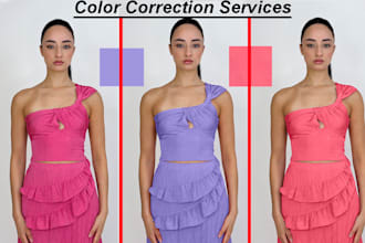 professional color correction and color matching services in photoshop