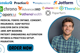 setup hipaa intake forms emr ehr integration intakeq practiceq jane bask health