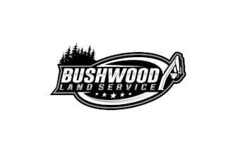 design excavating tree work land service logo