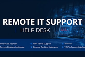 provide remote IT help desk and technical support