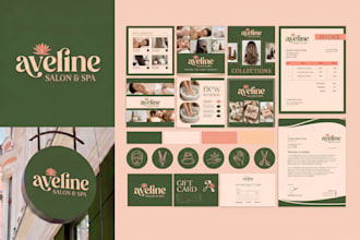 design a complete brand identity, branding kit, brand guidelines, and logo