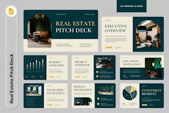 real estate pitch deck property listing interior design deck airbnb pitch deck