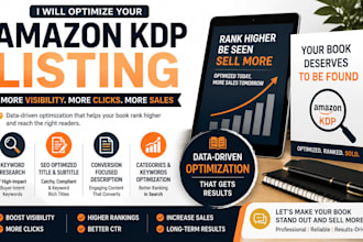 optimize amazon KDP listing amazon keyword research amazon SEO KDP ads campaign
