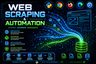 do web scraping and web automation using python