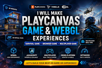 make playcanvas game, survival game, browser game, webgl game, multiplayer game