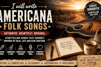 write authentic americana folk songs with heartfelt storytelling
