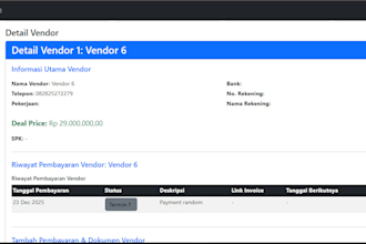 build a custom laravel CRM, pos, or business web application
