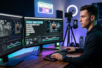 edit high engagement fitness reels, shorts, and gym videos