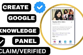 create a standard google knowledgepanel for any category