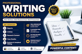 write business reports articles and analytical content