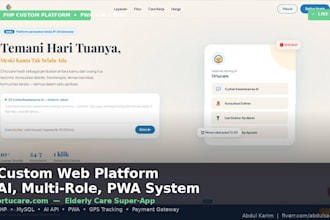 build a custom PHP web system with admin panel and dashboard