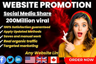 promote your business or personal any website link increase traffic and sales
