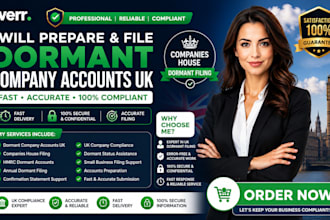 prepare and file dormant company accounts UK