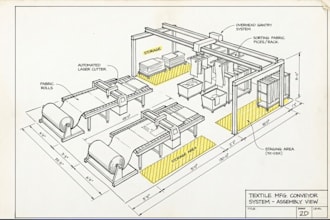 design factory production line mechanical design for assembly, filling, package