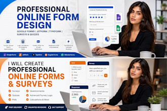 create google forms, questionnaires and jotforms for business or research